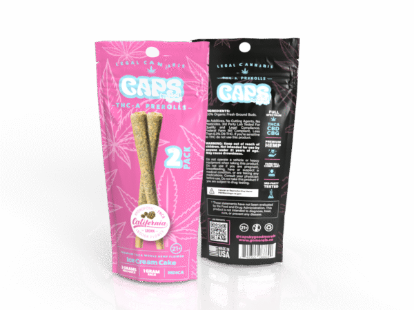 Caps Ice Cream Cake Indica Pre-Rolls - 2 Packs